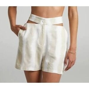 4th + Reckless Womens Blake Stripe‎ Print Shorts High Waist Size XL